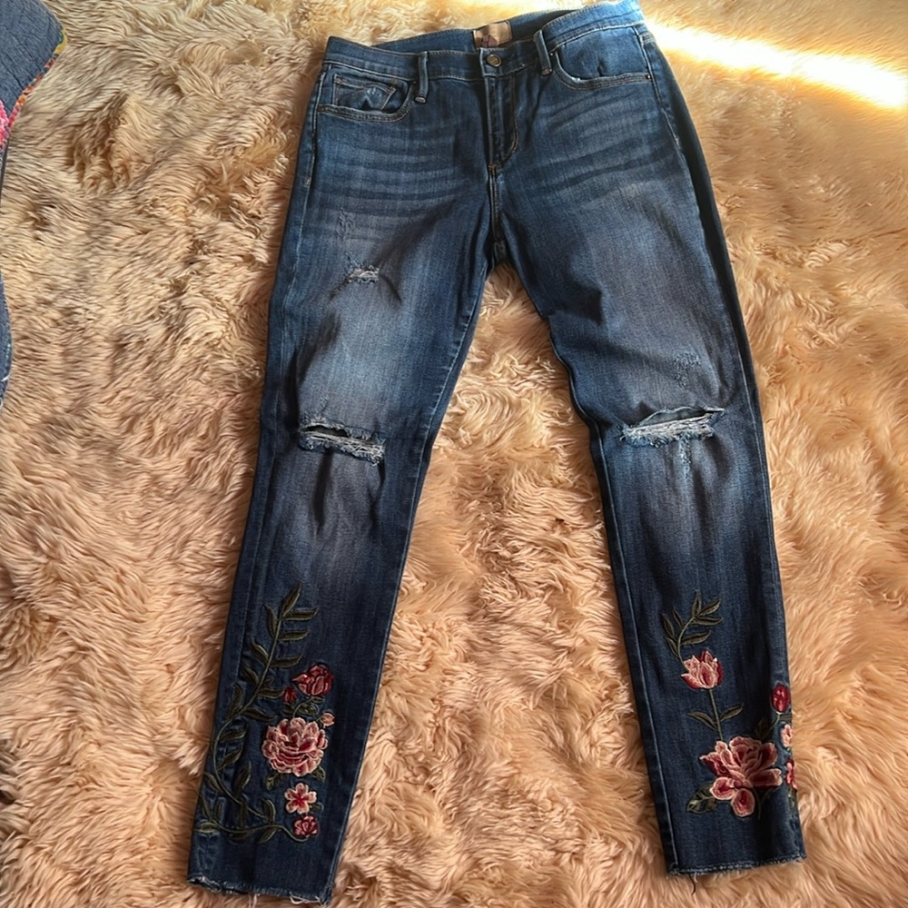 Skinny embroidered jeans from driftwood